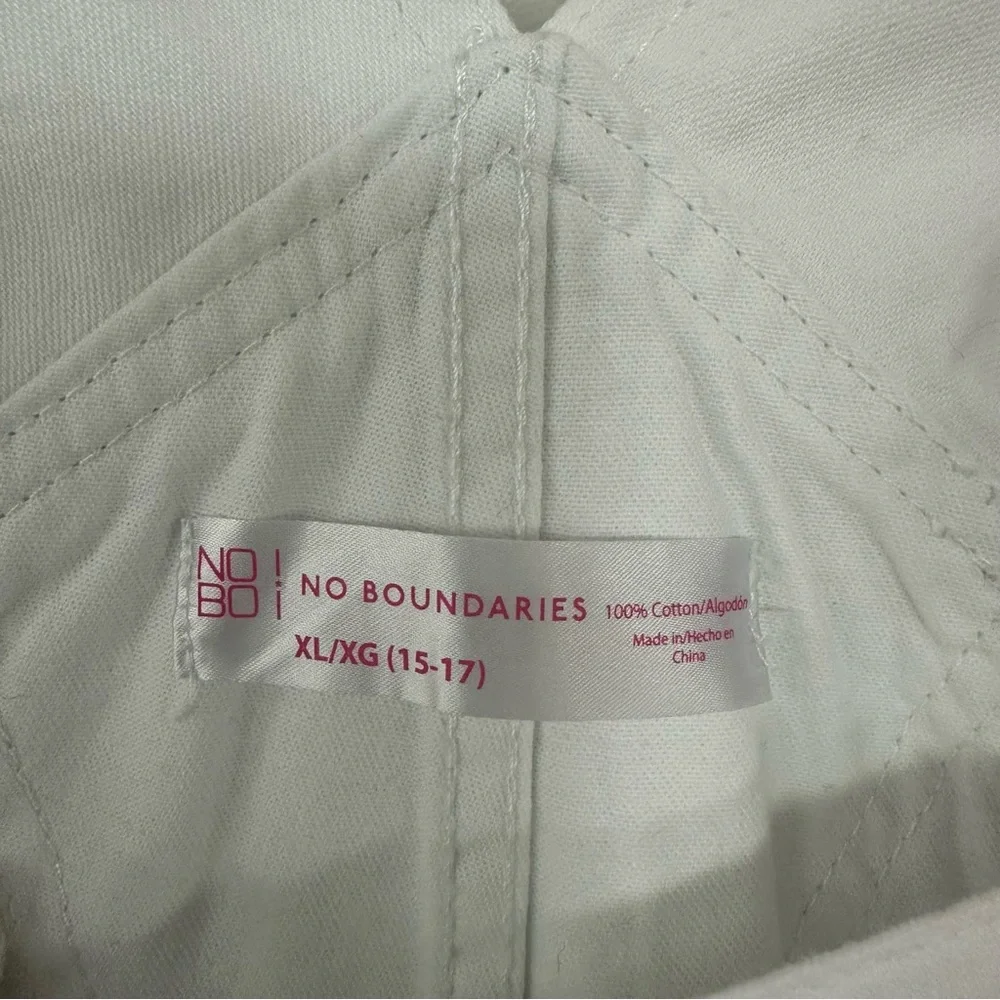 No Boundaries White Shortalls size XL Women - Picture 7 of 13